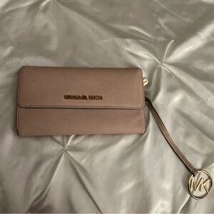 Michael Kors blush pink Wallet with Gold Accents